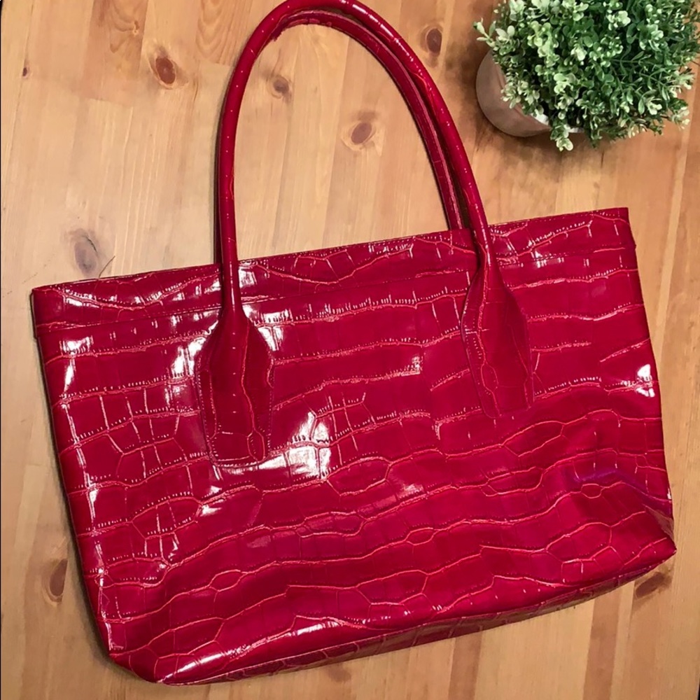 Large Red tote bag